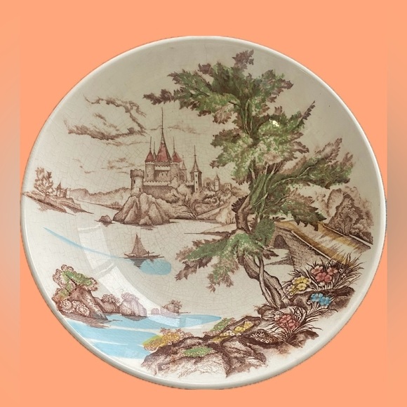 Royal Sealy Other - Vintage Royal Sealy Japan "Chateau Paulson" Ironstone Castle Large Bowl